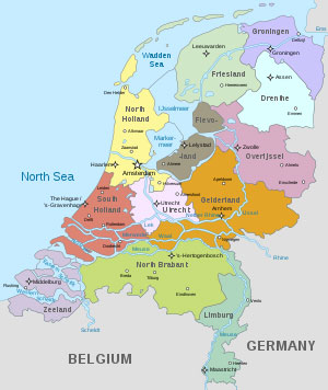 موقعیت جغرافیایی هلند